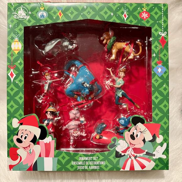 Disney Classics Mini Sketchbook Ornament 8-pc Set New in Box NWT Chirstmas Holid - Picture 2 of 8